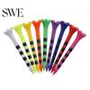 Picchetti da Golf Robusti 10 Pezzi 38/70/82MM Strisciati Altezza Regolabile Punta Affilata Plastica Supporto a Quattro Angoli Portaballine Ausilio per l'Allenamento Kit Spikes Accessori Giocatore di Golf