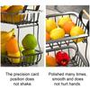 Fruit Basket 2 Tier Detachable Metal Vegetable Bread Basket for Kitchen Living Room