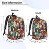 Goku Collage Fashion Backpack Lightweight High School Work DBZ Daypack for Men Women Laptop Computer Shoulder Bag
