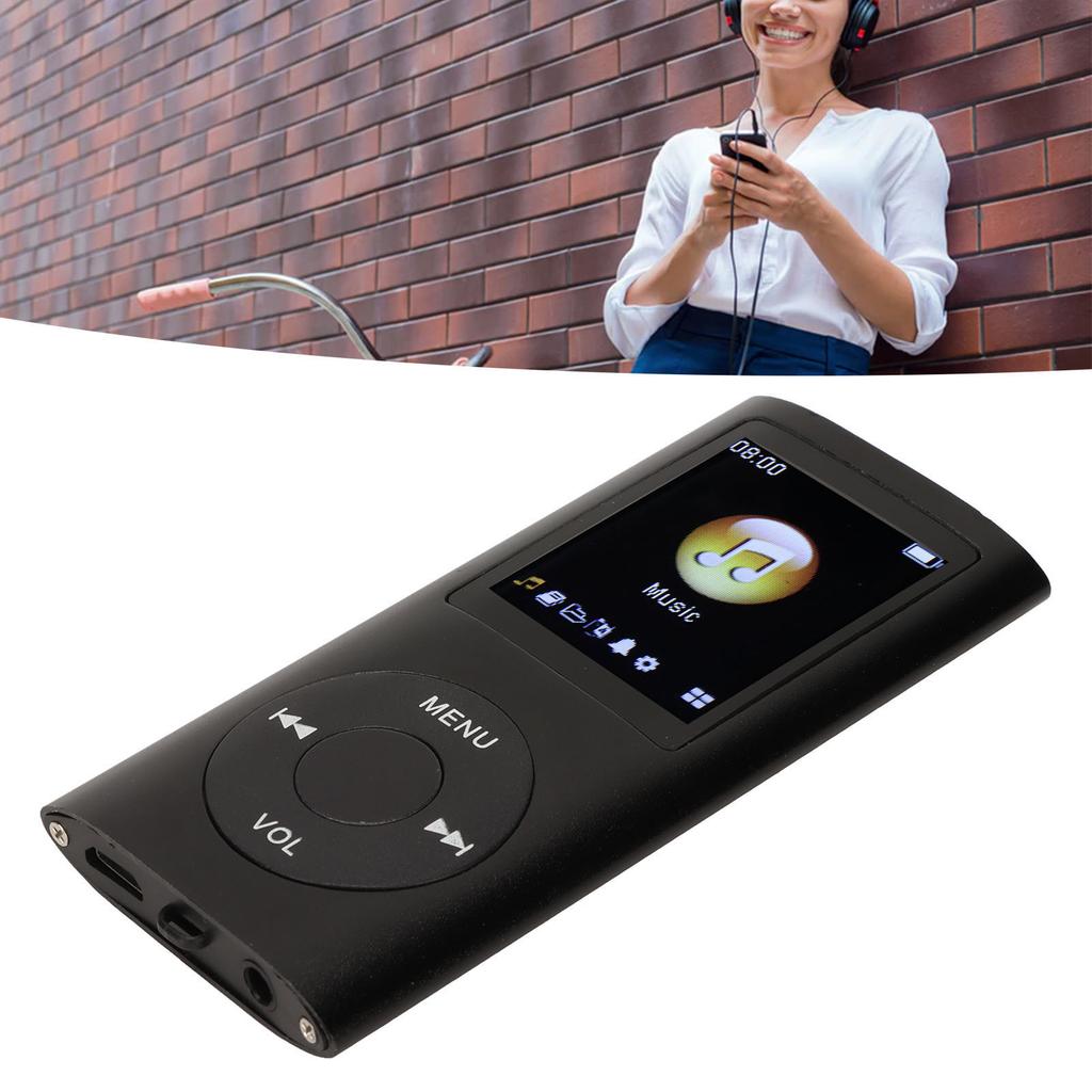 MP3 Player Stylish Multifunctional Lossless Sound Slim 1.8 Inch LCD Screen Portable MP3 Music Player