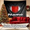 Custom Name Personalized Ajax Print Tapestry, Wall Art Decor, Bedroom, Dorm, Apartment, LivingRoom, Party Backdrop, Gift for Birthday