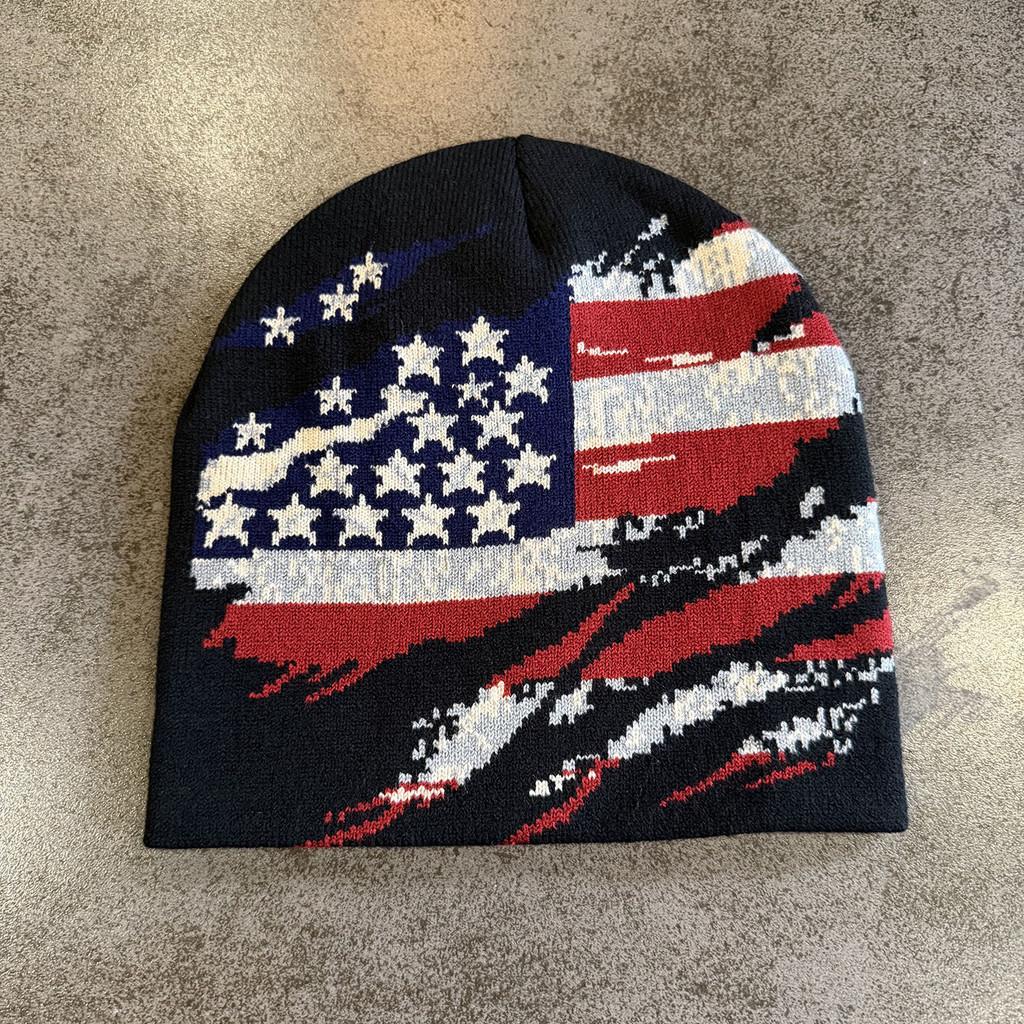 

Acrylic Knit Hat For Men And Women With Warmth And Adjustable Fit For Streetwear Style чёрный