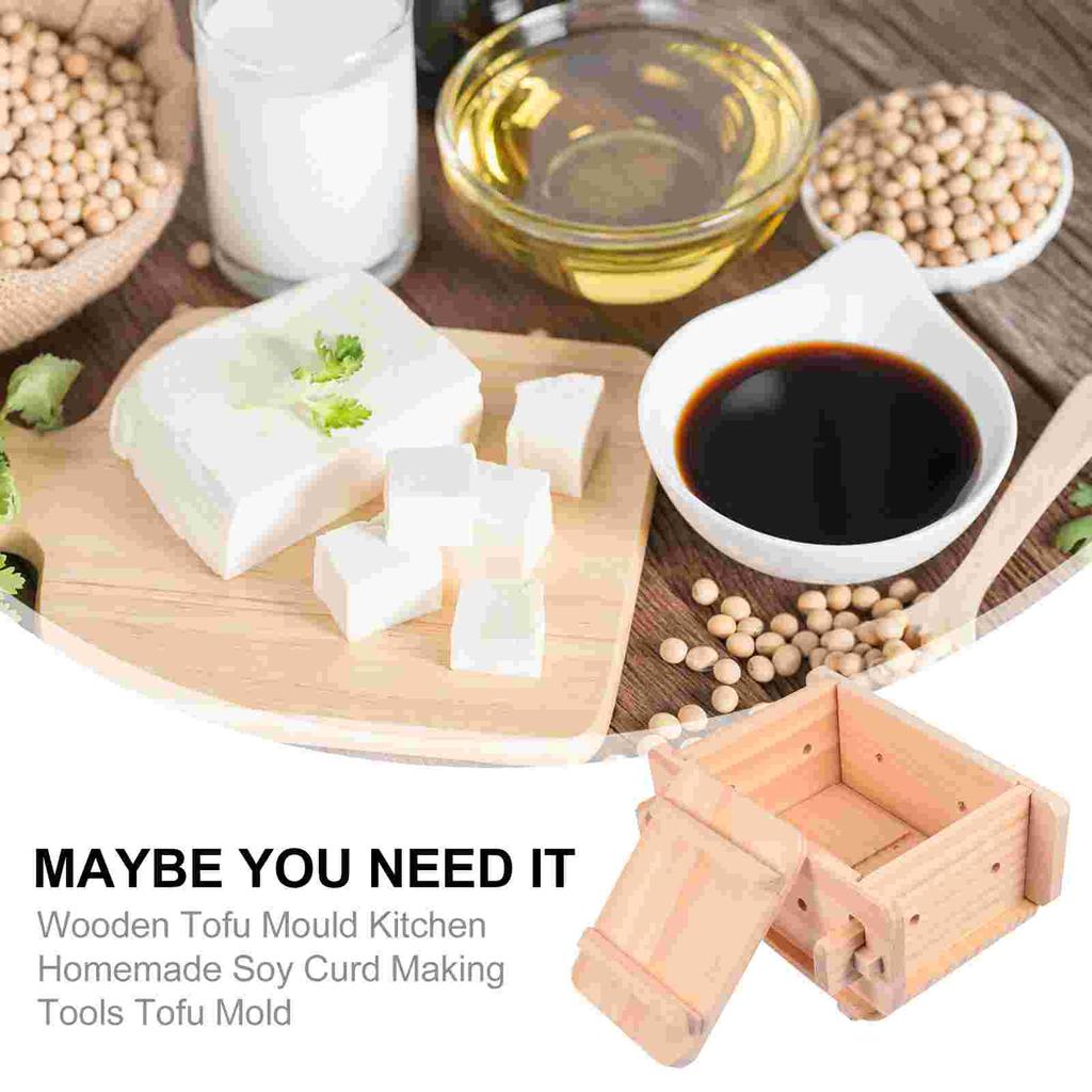 Wooden Tofu Mold Tool Pressing Squeezer Maker Eco Friendly Perfect for Homemade Tofu Ideal Gift for Friends Family