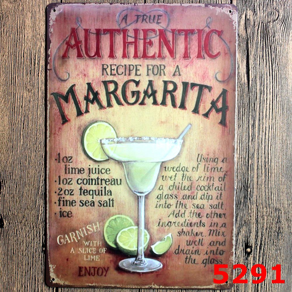 Vintage Cocktail WiFi Tin Sign for Bar, Bedroom, KTV, and Restaurant Décor