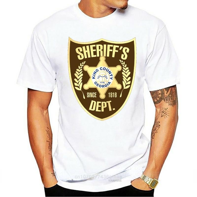 The Walking Dead King County Sheriff Department Tv Series New Short Sleeve Casual Top Men Women Breathable Graphic T Shirts S
