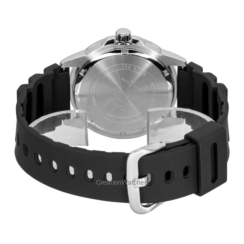 Casio Ceas de mână pentru bărbați Standard Analogic Curea Rășină Cadran Albastru Cuarț MTD-140-2AV 100M