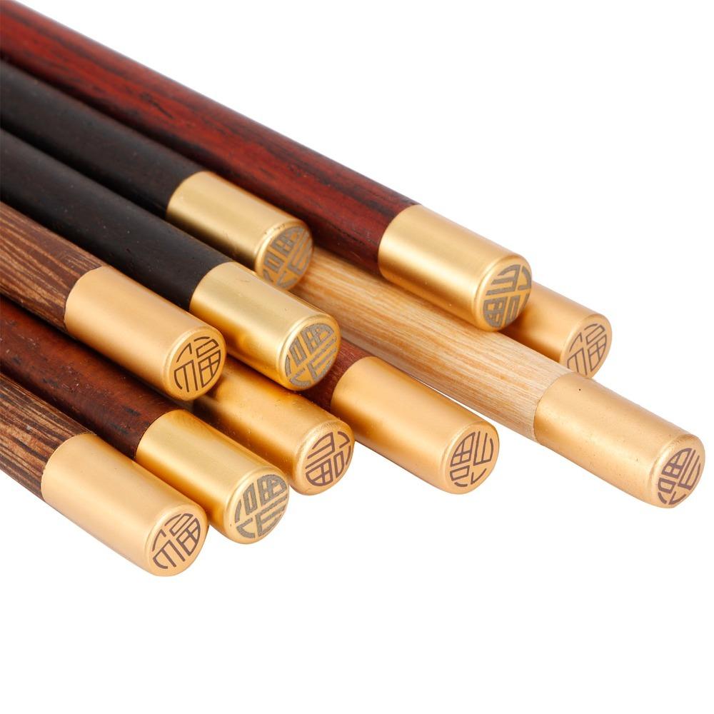 5 Pair Paint Free Wooden Chopstick Wooden Dining Chopsticks Chinese Chopstick  Daily Dining