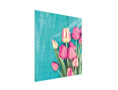 SZKLANA DESKA DO KROJENIA 45x52 TULIPANY