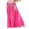 Double Slit Color Ding Skirt Belly Dance Big Swing Skirt Dance Skirt Belly Dance Stage Performance Skirt Color Shiny Skirt