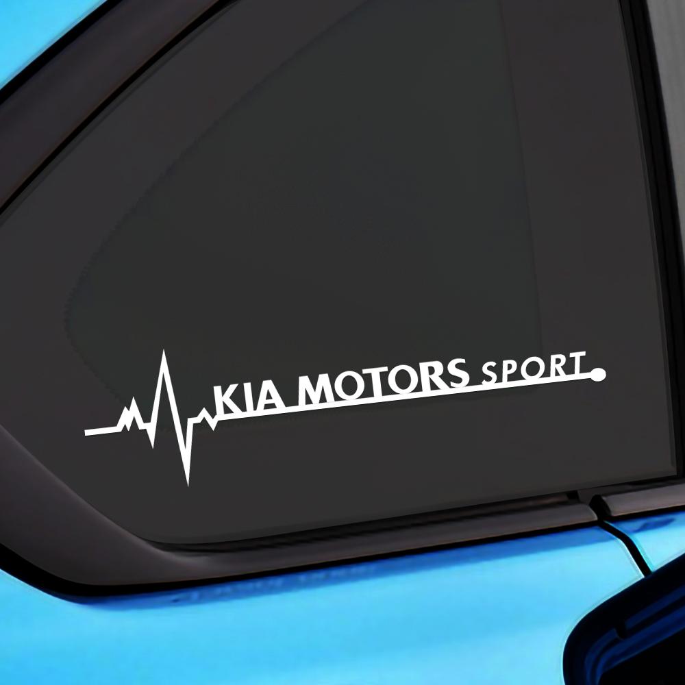 2Pcs Car Styling Side Window Sticker Emblem Decoration For KIA Sportage Ceed Sorento Cerato Optima Picanto Rio Soul Cadenza Niro gbnkr30