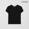 Senbi Women 3 Piece Set 26ss Summer Cloche Holgarment Round Neck Short Sleeve Kn