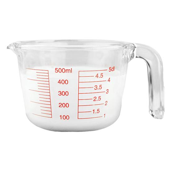 Glass Measuring Cup With Spout 500Ml Heat-Resistant Kitchen Measuring Tool Microwave Safe
