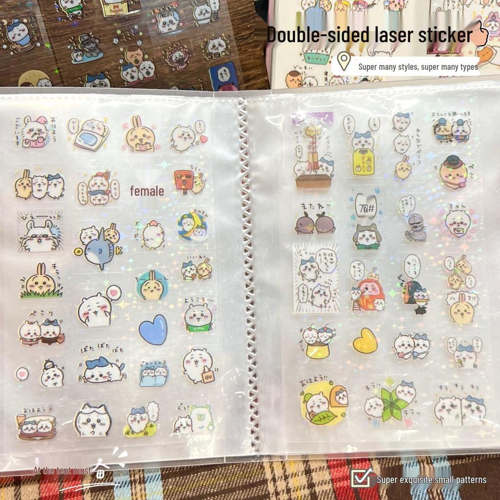 Kiiikawa Waterproof Laser Stickers for DIY Cartoon Journal Decoration