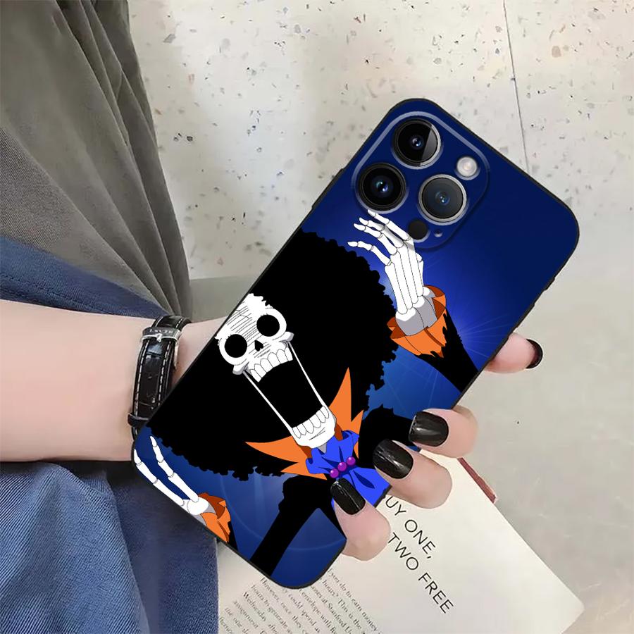One Piece Cartoon Robin Zoron Case for iPhone 15 16 14 Plus XR 13 12 11 17 Pro Max 7 8 XS Max 17Air Black Soft Phone Cover
