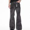 Classic Washed Denim Jeans Men Women Loose Fit Straight Leg Casual Pants High Street Vintage Style