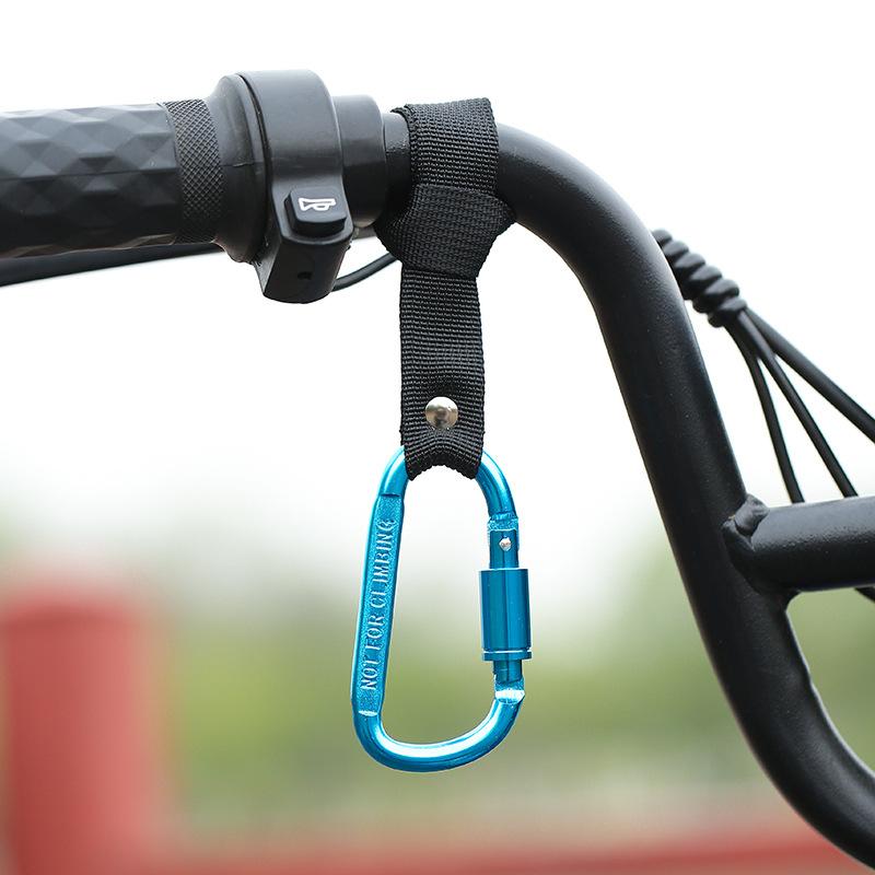 Motorcycle Electric Scooter Hook Front Hook Aluminum Alloy Handlebar Hook for Bicycle Handlebar Hook Clip No-Drill Hook Black