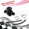 25Mm Universal Black Aluminum Alloy Blow Off Valve Bov Dual Port Dump Valve Kit