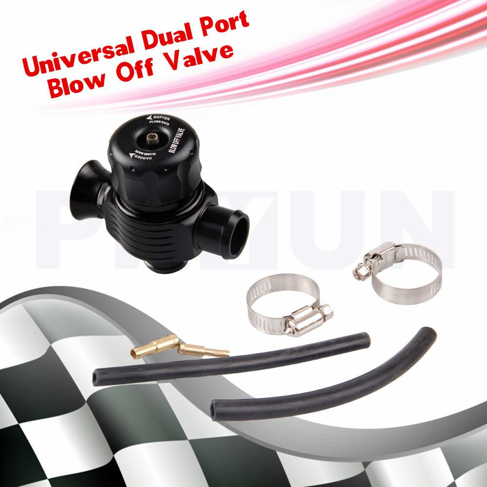 25Mm Universal Black Aluminum Alloy Blow Off Valve Bov Dual Port Dump Valve Kit