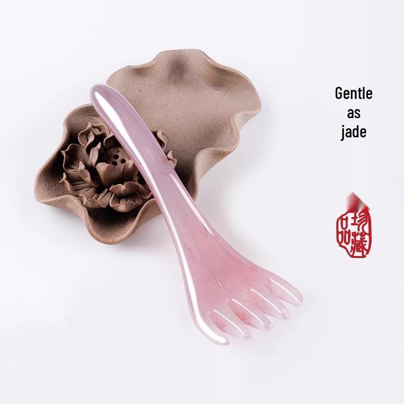Resin Five-Claw Head Massager: Meridian Massage, Gua Sha Therapy & Beauty Scraping Comb