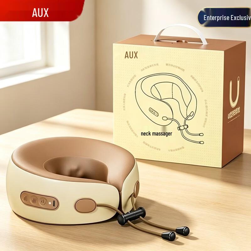 AUX U-Shaped Neck Massager with Heat and Kneading CN plug (adapter included)