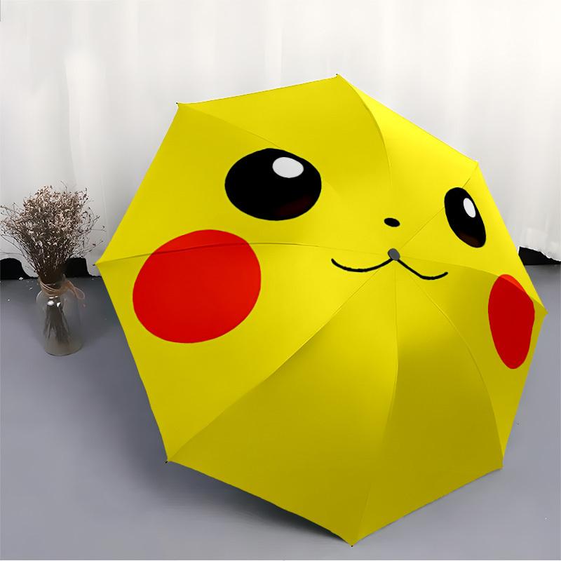 Pikachu Pokémon Automatic Open Umbrella Compact Foldable Design, Durable Fabric for Casual Birthdays, Christmas S A0820094