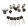 10 Pieces Screw On Pool Cue Tips Pool Stick Tips Sets Billiard Cues Tips Replacement with White Pool Cue Stick Ferrules