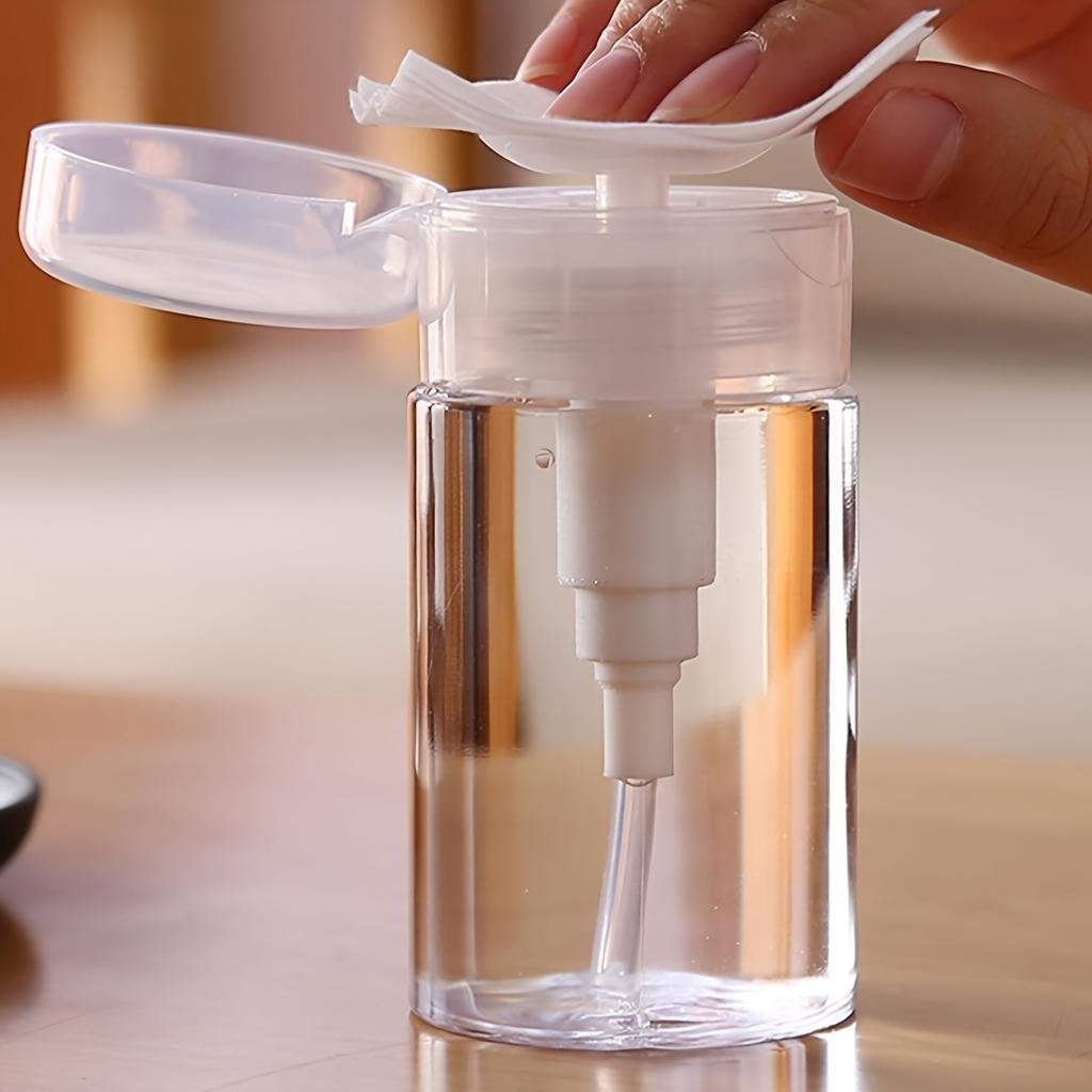 1 Piece Classic Style Portable Travel Cosmetic Organizer with Dispenser - Clear Cosmetic Storage Container, Durable PE/PP Material