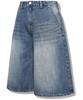 GUBIN Vintage Washed Bermuda Denim Pants