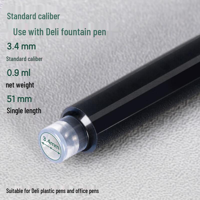 Deli Fountain Pen Erasable Ink Cartridges