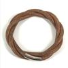 Hermes Tornado Breath Accessory Jewelry Bracelet Leather Brown/SilverHardware