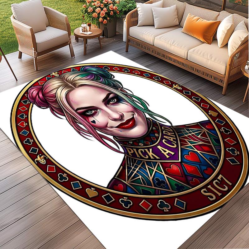 Superhero Print Rug, Washable Floor Carpet, For Entryway Dorm Laundry Room Office Study, Home Decor Birthday Christmas Gift