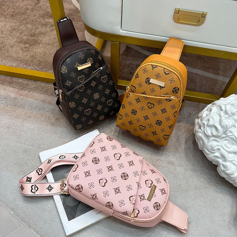 Versatile Breast Bag Women's Bag Shoulder Bag Printed Bag Women Couple's Breast Bag Women's Crossbody Bag