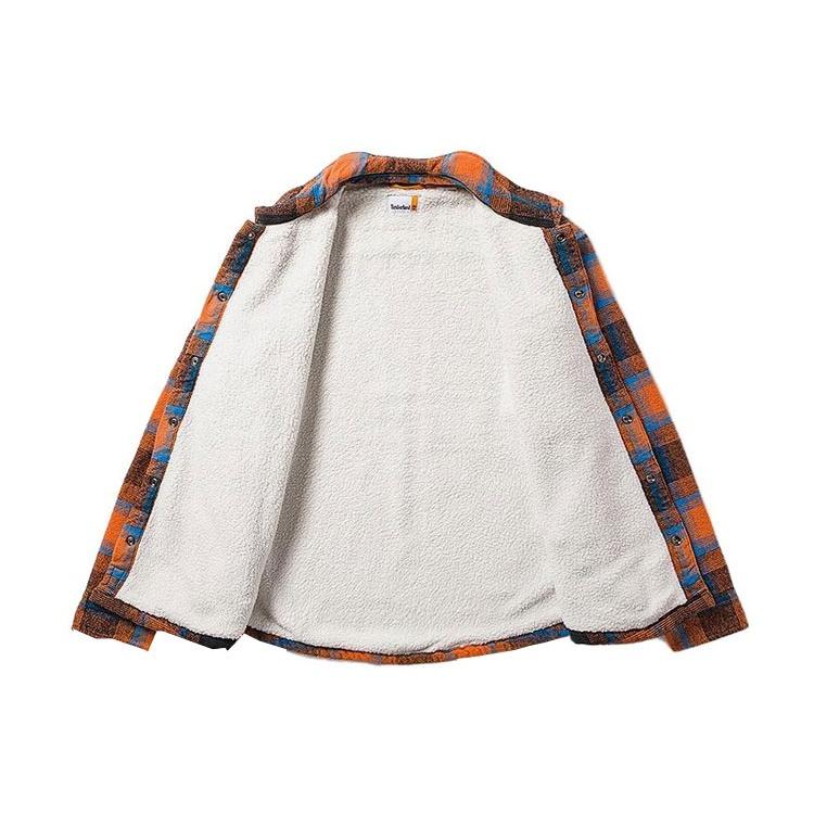 Timberland Shirts Men's Rusty Square Collar Thickened And Fleece Lined Shirt A697S-CZ0