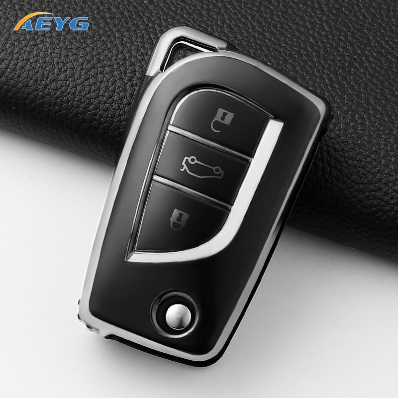 Autofernbedienung Schlüsselhülle Schale Fob Für Toyota Auris Corolla Avensis Verso Yaris Aygo Scion Tc Im Camry Rav4 Zubehör