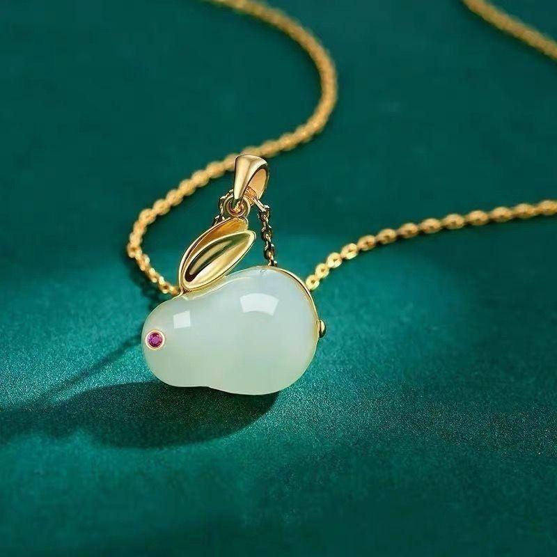 Bracelet lapin de jade femmes niche haute valeur étudiant bracelet petite amie cadeau ancien