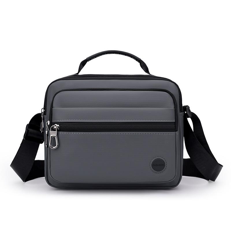 Men's Crossbody Bag Business Waterproof Lightweight Multi-Layer Shoulder Bag