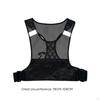 Reflective Running Vest Lightweight Chest Pack Multiple Compartments Drink Reservoir