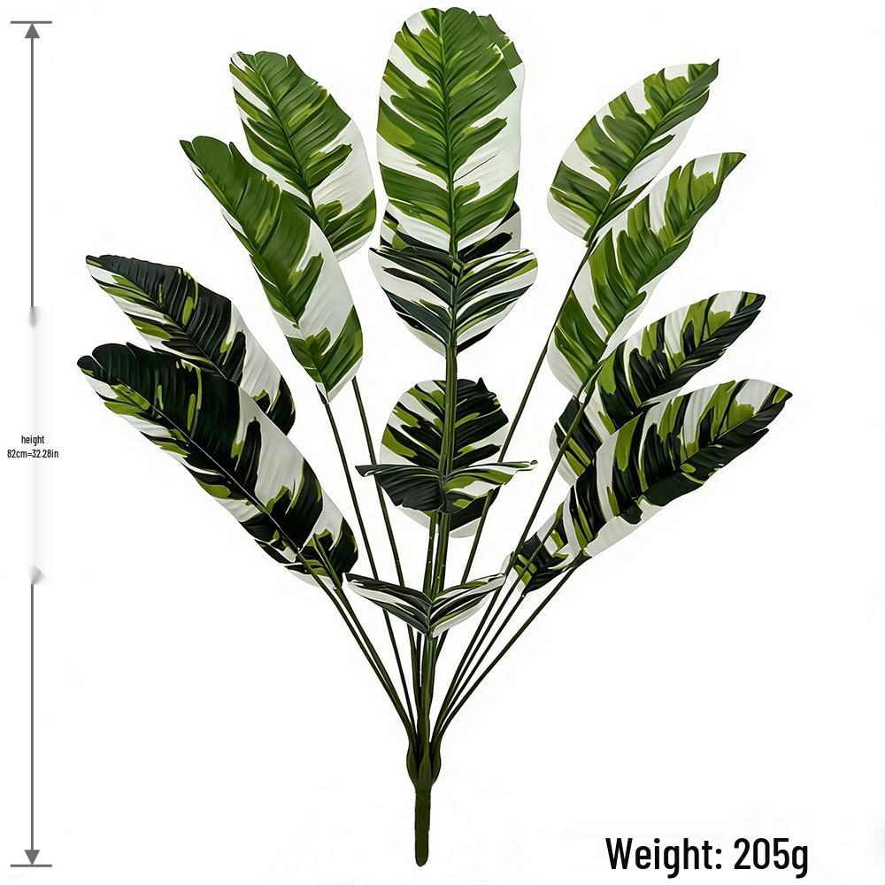 Nordic Large Bird of Paradise & Banana Leaf Fake Tree - 18 Heads for Garden Decoration & Landscaping