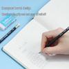 Deli S955-HB Black Pencil with Eraser, 12-Pack
