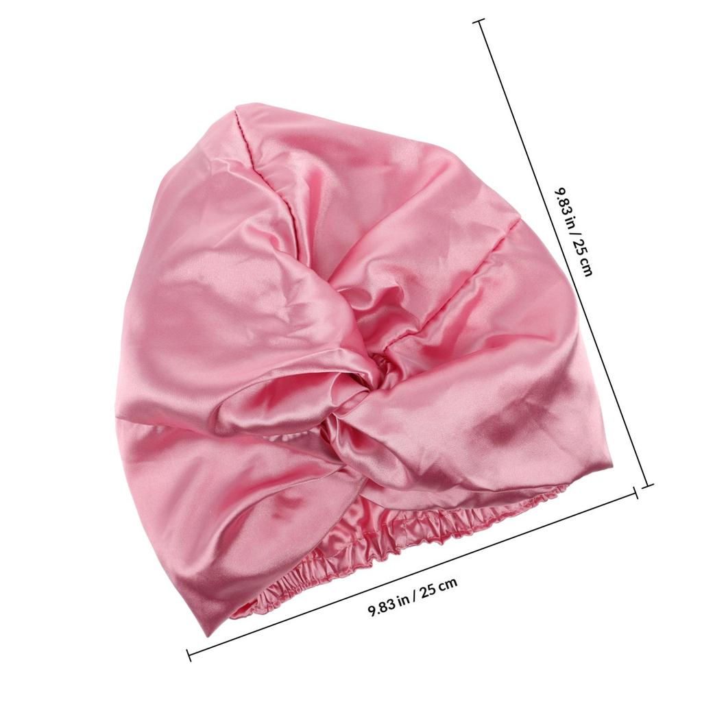 Stretchy Cross Satin Bonnet Hair Wrap Women Elastic Cap Adult Hat Beauty Makeup Chemotherapy Warm Comfortable