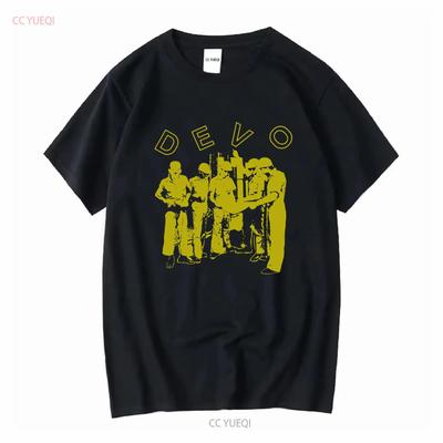 DEVO Band Members Graphic Print Black T-shirt