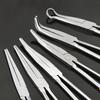 Long Nose Plier 11” Reach, Straight, Angle, Curved Pliers, 45 & 90 & 25 Degree, Bent Head Needle Nose Pliers for Mechanics
