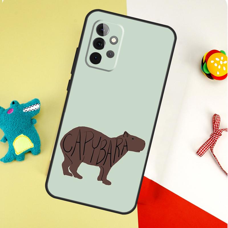 Capybara  liebes Tier Für Samsung Galaxy A54 A34 A14 A55 A35 A15 A53 A33 A13 A05 A06 A16 A22 A32 A52 Handyhülle