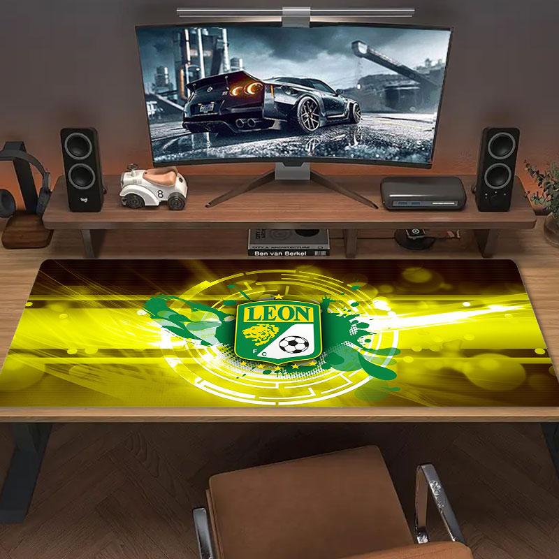 Leon Youth FC Mouse Pad, Large Gaming Desk Mat, Non-slip XXL Mousepad for Laptop & Tablet, Mini PC Playmat with Stitched Edges
