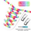 Magnetic Lock Shoe Laces Rainbow Elastic Laces Sneakers No Tie Shoelaces Without Ties Shoelace for Shoes Adults Kids Shoestrings
