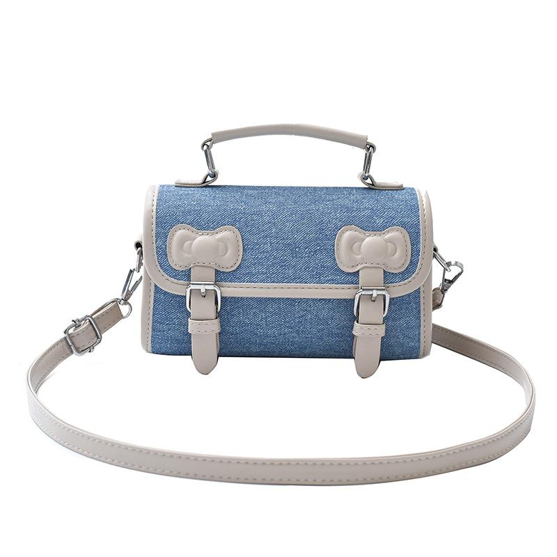 Niche design messenger bag women's 2025 new fashion contrasting color pillow bag retro versatile handbag