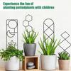 2x Black Small Metal Trellis For Pots Sturdy Support For Indoor Climbing Plants Indoor Plant Support