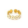 Daisy Stainless Steel Adjustable Flower Ring with Niche Design
