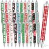 30 Stück Weihnachts-Kugelschreiber Großhandel Weihnachts-Cartoon Ausziehbare Gel-Stifte Neuheit Weihnachtsmann Schneeflocke Süßigkeiten Weihnachtsbaum Schneemann Lebkuchen
