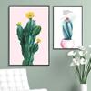 Nordic Hand-painted Cactus Potted Poster Print Canvas Painting Picture Aisle Home Wall Art Graffiti Bedroom Modern Decoration